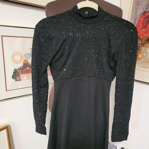 NWT Capezio Figure Skating Dress in Black Size medium